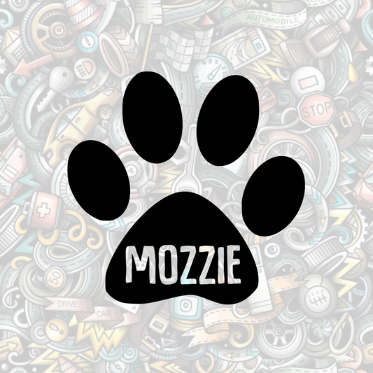 Personalised pet paw