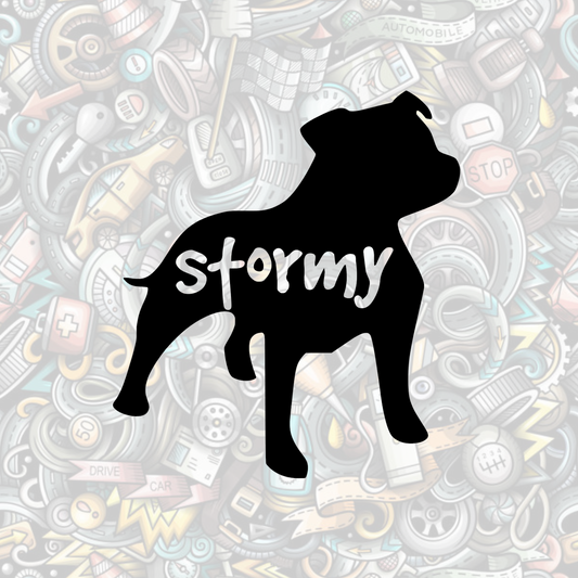Personalised staffy bully